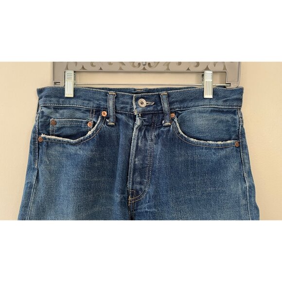 CHIMALA JAPAN SELVEDGE DENIM JEAN SHORTS BUTTON FLY 26 - Picture 2 of 11